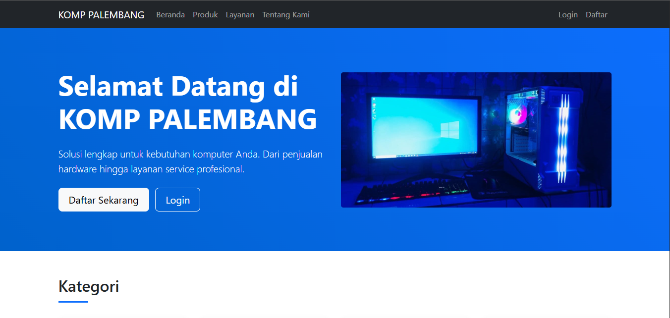 E-Commerce Website – KOMP Palembang, foto 2